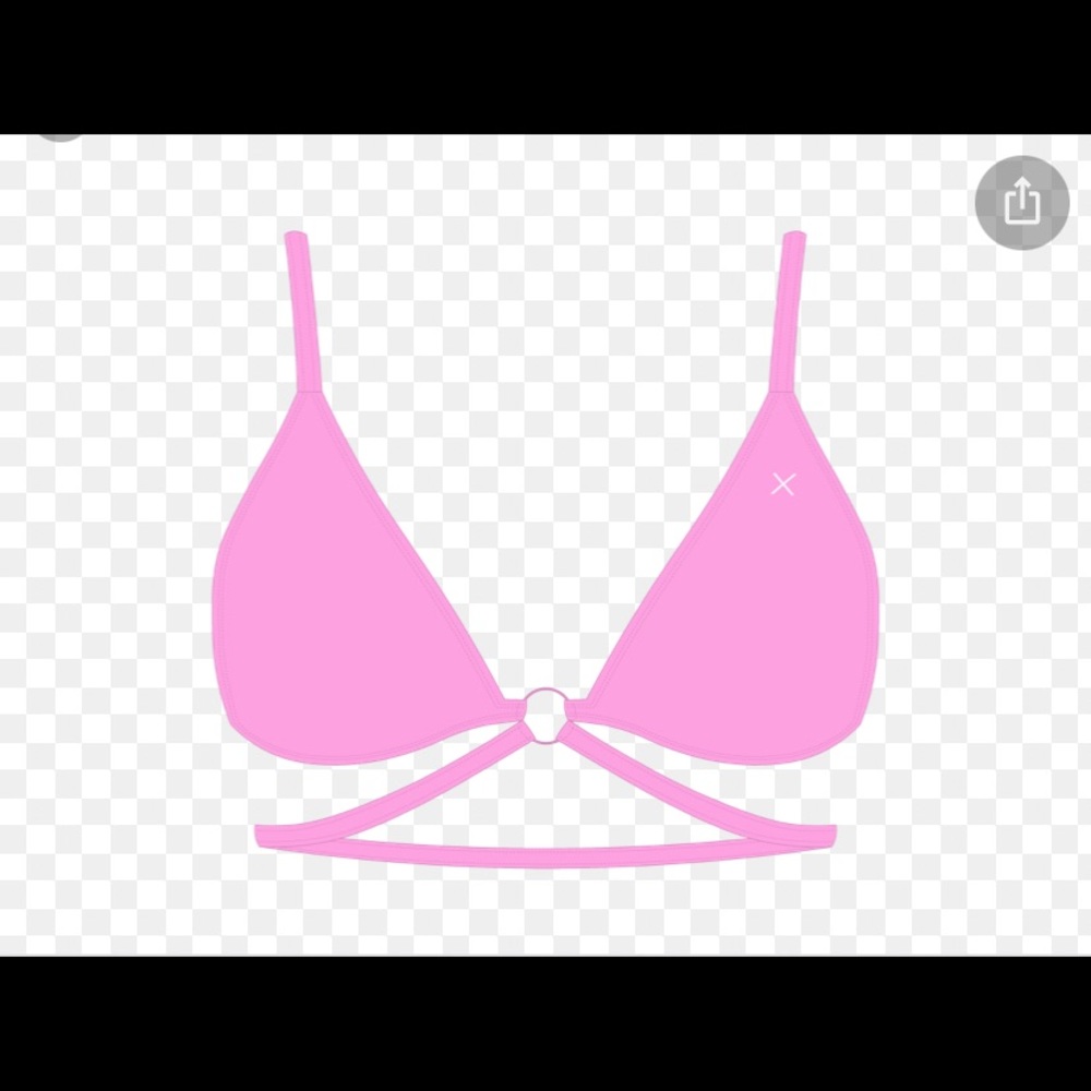 Boutine LA taffy pink bikini top
